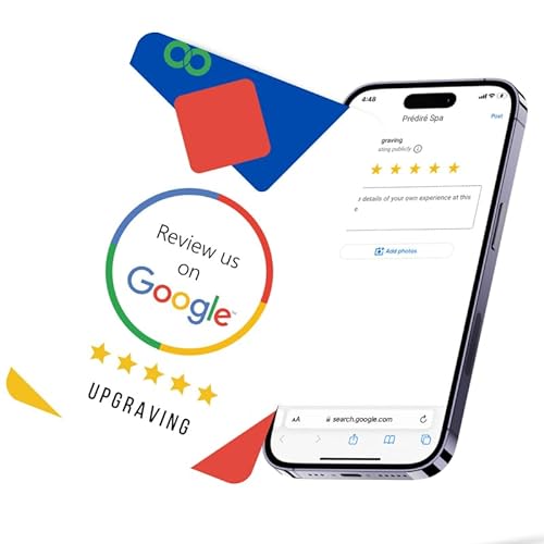 Google Review Card with QR Code- Boost Your Google Online Presence | Reusable Smart Card| Tap to Review Card| Boost Reviews Easily| Enhance Google Ratings