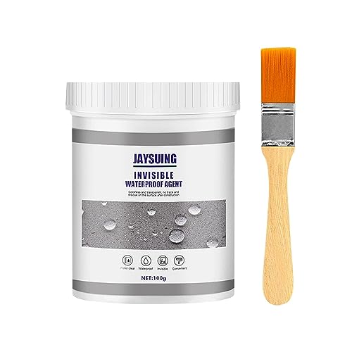 Invisible Waterproof Agent, Super Strong Waterproof Insulating Sealant, Transparent Repairing Leak Waterproof Adhesive,Super Strong Bonding Sealant Invisible Waterproof Anti-Leakage Agent 100g(1pc)