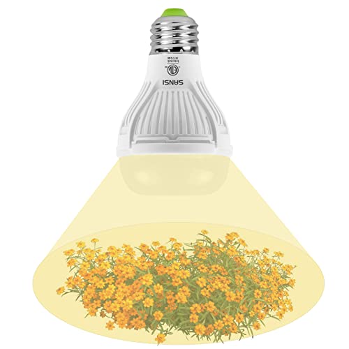 SANSI Grow Light Bulb with Ceramic Technology, PPF 17.5 umol/s LED Full Spectrum 10W Grow Lamp (150 Watts Equiv) with Frosted Optical Lens for High PPFD, Energy Saving Plant Light for Fruits & Flowers