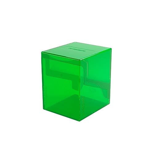 Gamegenic Bastion 100+ XL Deck Box - Compact, Secure, and Perfectly Organized for Your Trading Cards! Safely Protects 100+ Double-Sleeved Cards, Green Color, Made