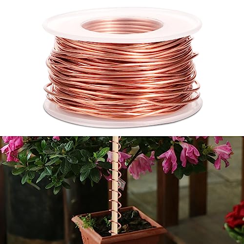 Electroculture Gardening Antenna, 65 Feet Pure Copper Wire Electroculture Gardening Copper Wire Bare Copper Wire 16 Gauge 99.9% Soft Copper Wire for Gardening, Growing Plants and Vegetables