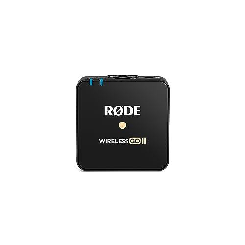 RDE Wireless GO II TX Ultra-compact Wireless Transmitter with Built-in Microphone, On-board Recording and up to 200m Range for Filmmaking, Interviews and Content Creation (Transmitter Only)