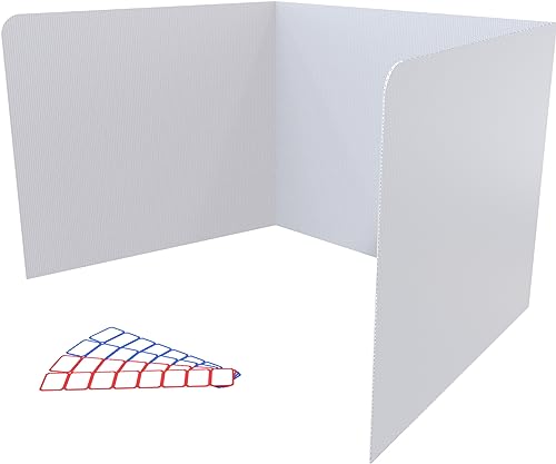      Plastic Classroom Privacy Shields for Student Desks, Privacy Folders for Students & Desk Dividers, Teacher Supplies, Classroom Must Haves 45.35" x 13.5"