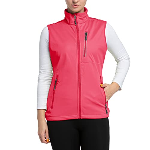 33,000ft Women's Lightweight Running Vest Outerwear with Pockets, Windproof Sleeveless Jacket for Golf Hiking Travel