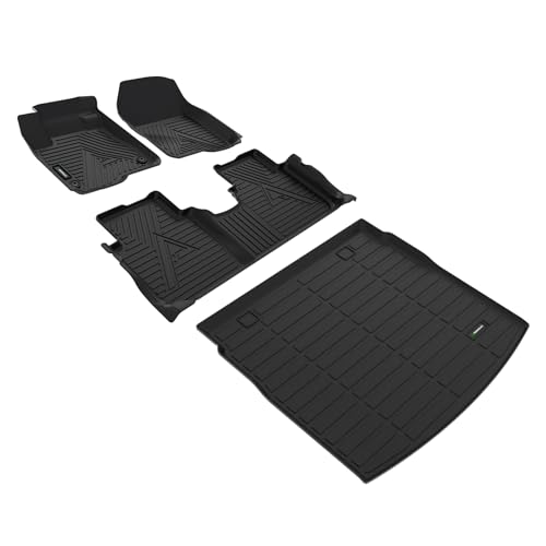 ANBINGO- Floor Mats & Cargo Liner Full Set for Honda CRV 2023-2024 Hybrid TPE CR-V Waterproof Non-Slip Car Floor Liners Full Set, Cargo Tray in Highest Position