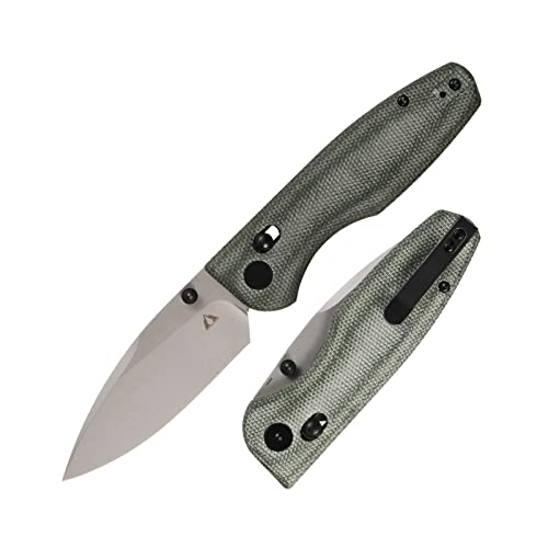 CMB Made Knives Predator CMB-08 Micarta Handle 14C28N Steel Blade Pocket Folding Tactical Survival Camping Outdoors Knife EDC (CMB-08LW)