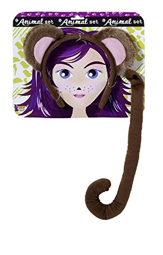 Forum Novelties Women's Playful Animals Monkey Costume Accessory Set, Multi, One size