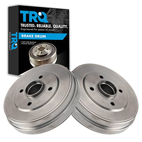 TRQ Rear Brake Drum Pair LH Driver & RH Passenger Sides for Nissan Versa Versa Note