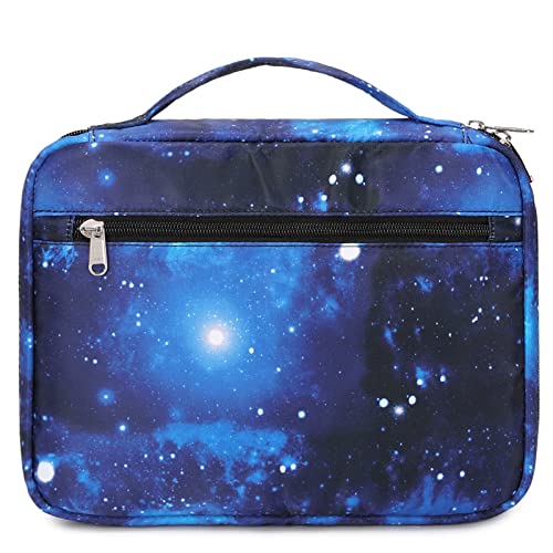 Bible Cover for Boys Kids Bible Case Carrying Book Case Church Bag Childrens Bible Protective Bag with Handle and Zippered Pocket Galaxy