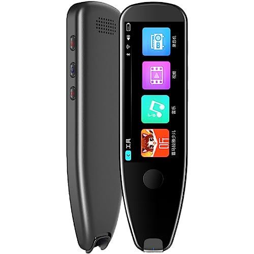 Language Translator Scanner Pen, 112 Languages Real Time Voice Translator, 8G Dictionary Mobile Scanning Translation Pen, Support Offline, Bluetooth, WiFi, AI Assistant(Black)