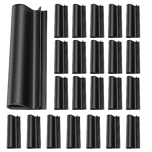 48 Pcs Pool Winter Cover Clips- Above Ground Winter Pool Cover Clips 4.7 inch Pool Wind Guard Clips for Swimming Pool with Metal Railing (Black)