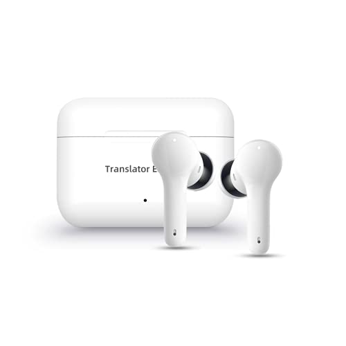 ANFIER M6 Translator Earbuds Language Translator Device Updated Chip 144 Languages and Acccents 0.5s Rapid Translation Music Calling and Translation (with Offline Package)