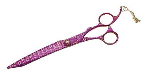 Kenchii Pink Poodle Grooming Shears (8.0" Straight)