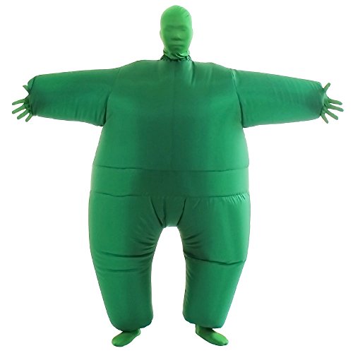 YEAHBEER Inflatable Costume Inflatable Costume for Adult Inflatable Costumes Adult Size Inflatable Body Suits Pants 14x3x12 Green