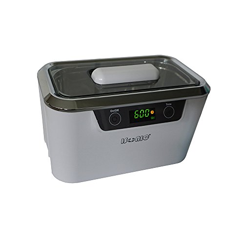 iSonic Digital Ultrasonic Cleaner Personal Model DS300 with Elongated Tank and Two Wafer transducers to Clean Jewelry, Eyeglasses, Large Sunglasses, air Brushes, etc. 110V, 55W