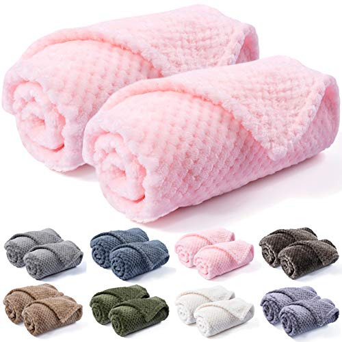 Dog Blanket or Cat Blanket or Pet Blanket, Warm Soft Fuzzy Blankets for Puppy, Small, Medium, Large Dogs or Kitten, Cats, Plush Fleece Throws for Bed, Couch, Sofa, Travel (S/24" x 32", Bright Pink)