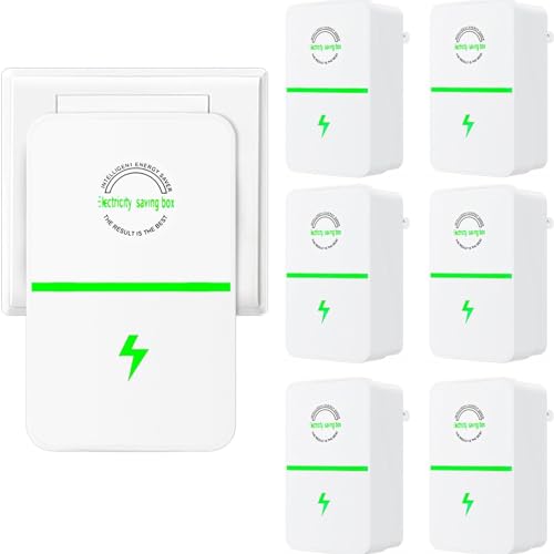 Pro Power Save Stop Watt Energy Saving Device, Pro Power Saver Plug in, Energy Saver Device 6 PackElectricity Saving Box Use Between 90V-250V