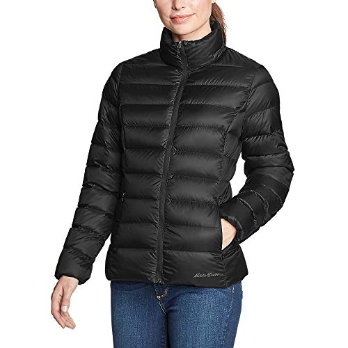 Eddie Bauer Women's CirrusLite Down Jacket, Black, Large