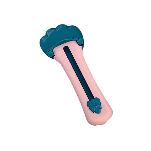 TITA-DONG Cat Claw Shaped Cat Strip Squeeze Spoon, Delectables Lickable Cat Treats Spoon, Wet Treat Cat Feeder Spoon Treat Squeeze Spoon for Lickable Wet Cat Treats Liquid Snack Feeding(Blue+Pink)