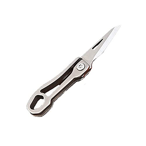 NHDT Mini Titanium Alloy Package Opener Knife, EDC Tiny 1.4 Inchs hang on a keychain, ultralight 0.18oz Portable Multifunction Tool