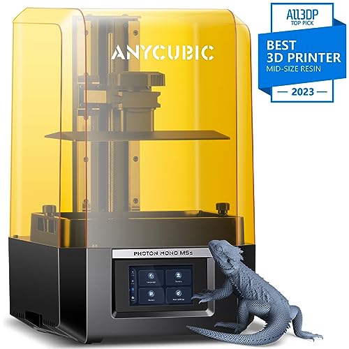 ANYCUBIC Photon Mono M5s 12K Resin 3D Printer, with Smart Leveling-Free, 3X Faster Printing Speed, 10.1" Monochrome LCD Screen, Printing Size of 7.87" x 8.58" x 4.84" (HWD), Add The High-Speed Resin