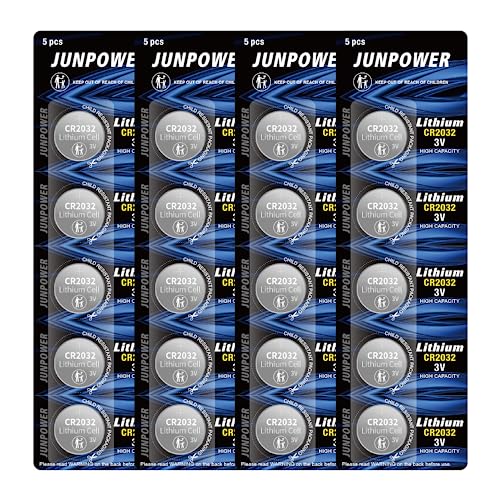 JUNPOWER CR2032 3V Lithium Battery (20pcs)