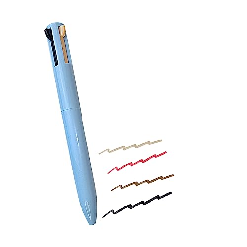 WALULAN 4 in 1 Makeup Pen, Multi-function Makeup,Eyebrow Pencil & Eyeliner & Lip Liner & Highlighter Pen, Waterproof All in One Makeup Pen