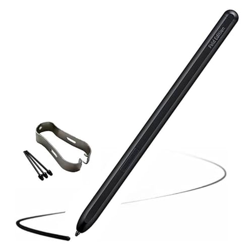 S Pen Fold Edition Stylus Pen,Galazy Z Fold 5 S Pen Replacement, for Samsung Galaxy Z Fold 5/ Fold 4/Fold 3 +Tips/Nibs (Black(Pen))