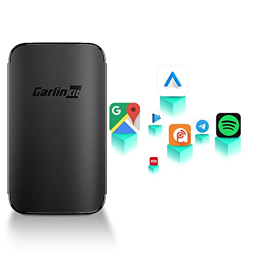 CarlinKit A2A Android Auto Wireless Adapter for OEM Factory Wired Android Auto Cars Wireless Android Auto Dongle for Android Android Phone 10.0 or Above, Plug & Play Easy Setup