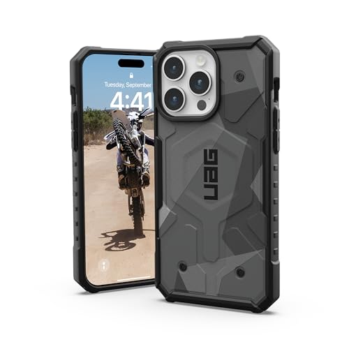 URBAN ARMOR GEAR UAG Case Compatible with iPhone 15 Pro Max Case 6.7" Pathfinder SE Geo Camo Built-in Magnet Compatible with MagSafe Charging Rugged Military Grade Drop Tested Protective Cover