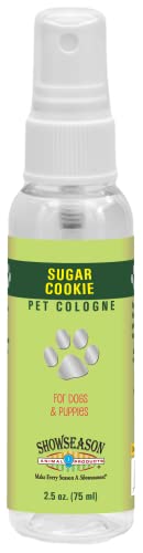 SHOW SEASON ANIMAL PRODUCTS 1 Sugar Cookie Pet Cologne 2.5 oz For Dogs | Long-Lasting Odor Eliminator | Cruelty-Free | Paraben-Free | Biodegradable and Non-Toxic | Made in USA