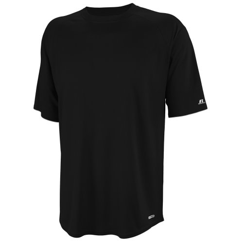 Russell Athletic Men's Big and Tall Dri-Power Peformance Crewneck T-Shirt, Black, 4X