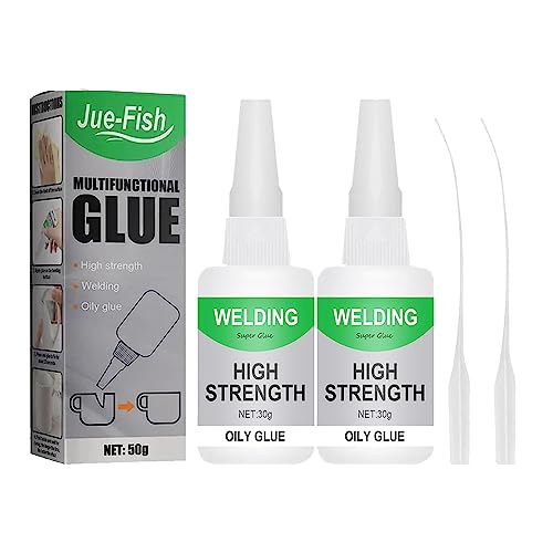 2PCS Jue Fish Glue, Multifunctional Glue, Welding High-Strength Oily Glue, All Purpose Multipurpose Super Glue, Uniglue Universal Super Glue for Tile, Glass, Wood, Shoes