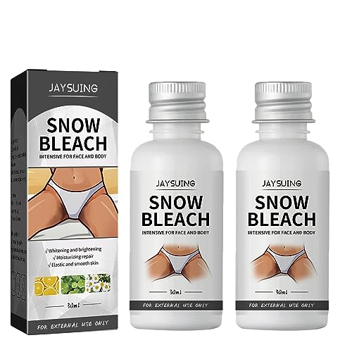 2PCS Snow Bleach Cream for Private Part, Areas-Underarm, Neck, Armpit, Knees, Elbows