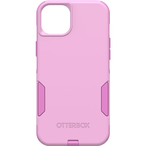 OtterBox iPhone 15 Plus and iPhone 14 Plus Commuter Series Case - RUN WILDFLOWER (Pink), slim & tough, pocket-friendly, with port protection