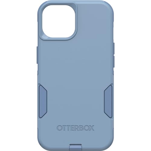 OtterBox iPhone 15, iPhone 14, and iPhone 13 Commuter Series Case - CRISP DENIM (Blue), slim & tough, pocket-friendly, with port protection