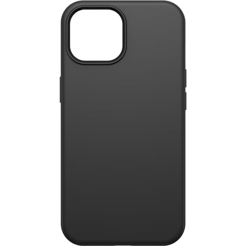 OtterBox iPhone 15, iPhone 14, and iPhone 13 Symmetry Series Case - BLACK, snaps to MagSafe, ultra-sleek, raised edges protect camera & screen