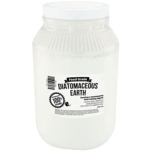 Southern Homewares Diatomaceous Earth Food Grade Anti-Caking Agent Powder, Fresh Water Type, 2.5LB 1 Gallon Jug Container