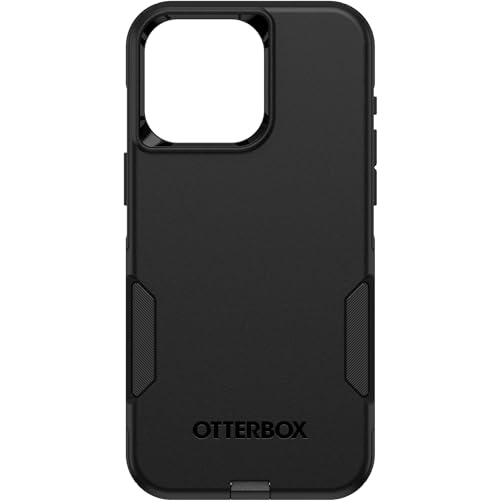 OtterBox iPhone 15 Pro MAX (Only) Commuter Series Case - BLACK, slim & tough, pocket-friendly, with port protection (Unit ships in polybag, ideal for business customers)