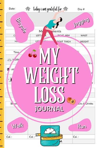 Weight Loss Journal For Women 2023-2024: Diet, Food, Exercise, and Body Measurements" Planner| The Ultimate Daily Workout Tracker