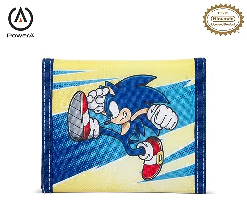 PowerA TriFold Game Card Holder for Nintendo Switch - Sonic Kick, portable, game storage, Nintendo Switch gamecards