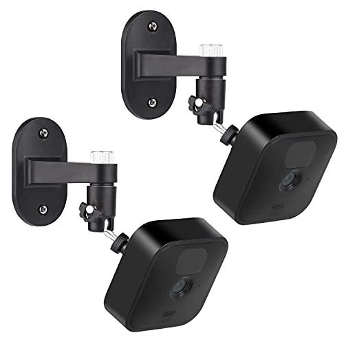 2Pack Adjustable Security Wall Mount Bracket for Blink Outdoor 4 (4th Gen) / (3rd Gen), Blink XT / XT2, Blink Mini, Perfect View Angle for Your Blink Surveillance Camera - Black