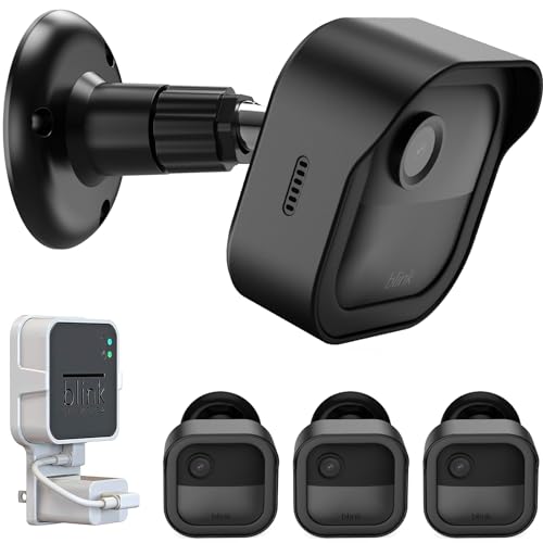 Wall Mount for Blink Outdoor 4 (4th Gen) & Blink Outdoor (3rd Gen), 3 Pack Weatherproof Protective Housing and 360 Adjustable Mount with Sync Module 2 Mount (Blink Camera Not Included, White)