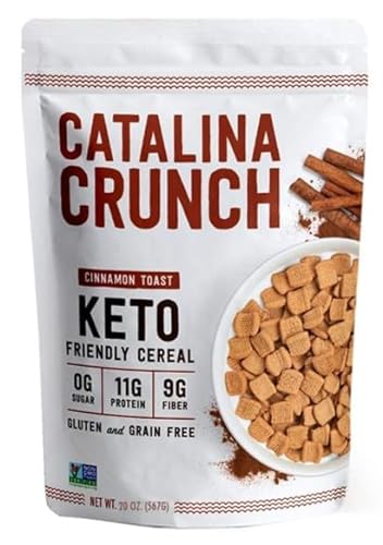 Catalina Crunch Cinnamon Toast Keto Friendly Cereal, 20 Ounce (Pack of 1)