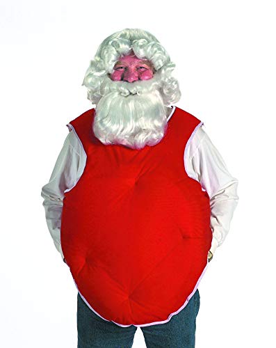 Santa Belly Stuffer Color Red - #5930 Halco Fat Suit Vest Claus Washable Satin Lightweight Tummy Pad Tie Closure Padding