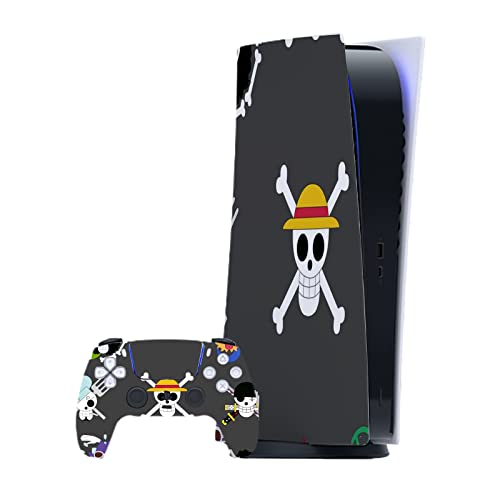 ZOA PS5 Digital Edition Anime Skin for Console and Controllers Vinyl Cover Skins Wraps, Compatible with Playstation 5 (Skeleton Digital Edition)