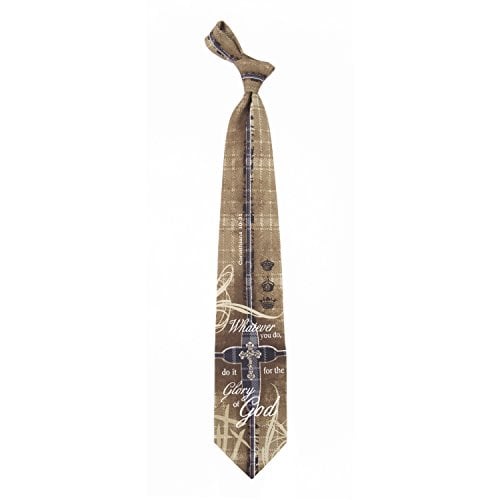 Eagles Wings Men's Finely Crafted Inspirational Necktie - Whatever You Do - Cor. 10 31