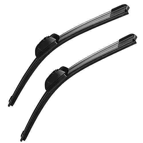 OEM Quality 26 inch + 18 inch Universal J/U Hook Front Windshield Wiper Blades For My Car All-Season Automotive Replacement Blades 2 Pack