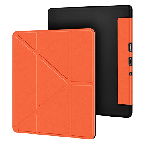 Kindle Scribe Case for Kindle Scribe 10.2 inch 2022 Release DTangLsm PU Leather Kindle Scribe Cover 10.2 inch Kindle Scribe 2022 Case Stand with Auto Wake/Sleep Pencil Holder for kindle scribe, Orange