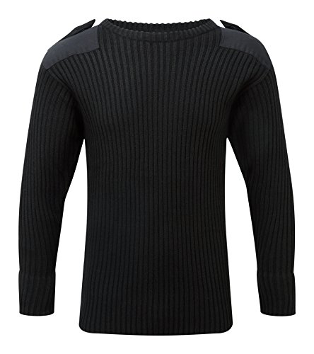 Fort Crew-Neck Military & Law Enforcement Commando Sweater (as1, Alpha, x_l, Regular, Regular, Black)
